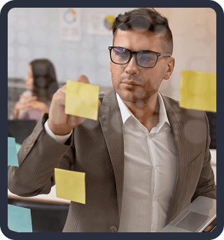 Strategist reviewing customer segments