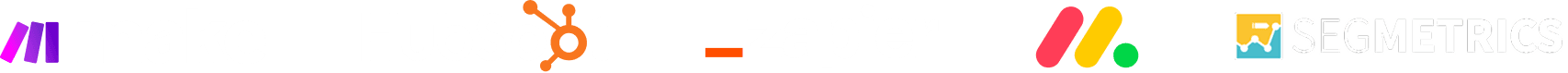 Make, HubSpot, Zapier, monday.com and SegMetrics